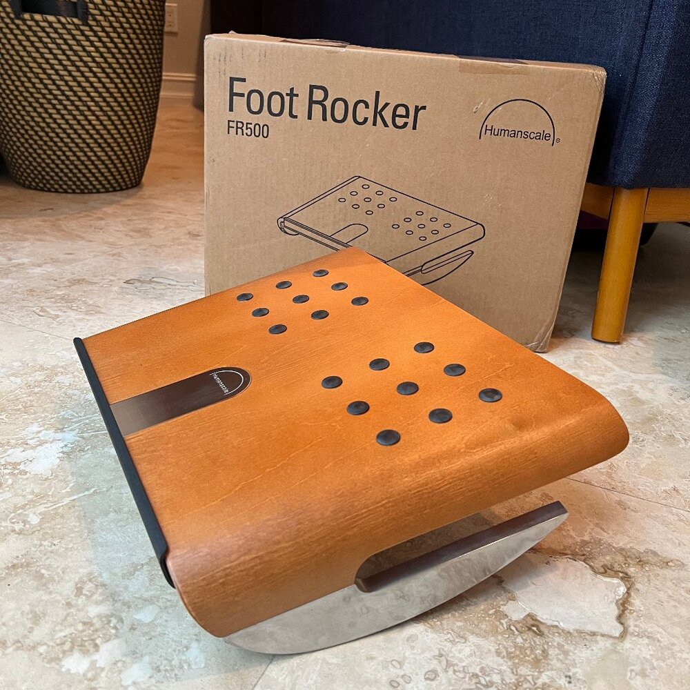 Humanscale Foot Rocker Ergonomic Footrest for Desk FR500 NEW